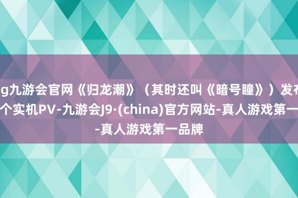 ag九游会官网《归龙潮》（其时还叫《暗号瞳》）发布了首个实机PV-九游会J9·(china)官方网站-真人游戏第一品牌