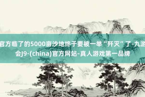 官方临了的5000亩沙地终于要被一举“歼灭”了-九游会J9·(china)官方网站-真人游戏第一品牌