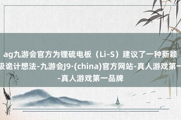 ag九游会官方为锂硫电板（Li–S）建议了一种新颖的阴极诡计想法-九游会J9·(china)官方网站-真人游戏第一品牌