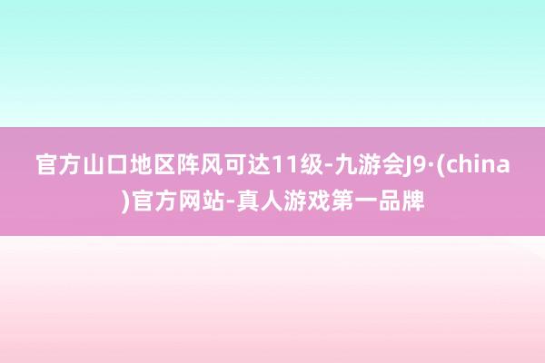 官方山口地区阵风可达11级-九游会J9·(china)官方网站-真人游戏第一品牌